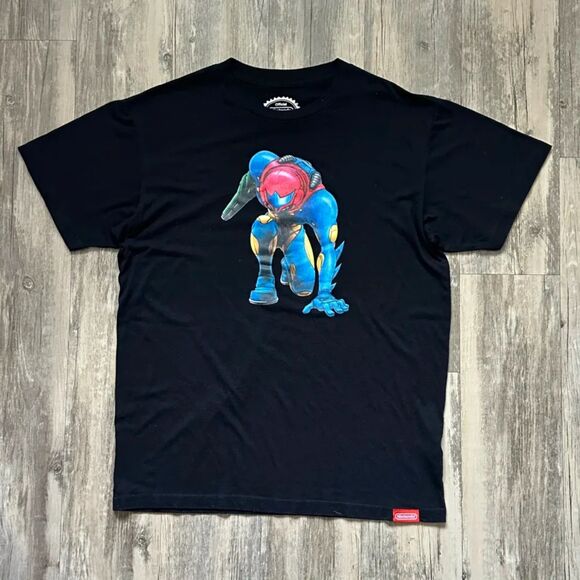 Vintage 2002 Nintendo Metroid Fusion Game Promo T-Shirt Size Large Authentic - Picture 1 of 6